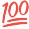 Hundred Points emoji on Mozilla